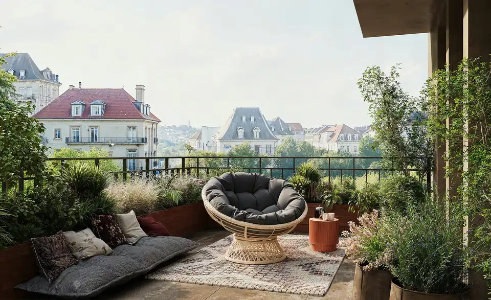 a casa mia Lounge-Sessel Lille, in Wohnsituation