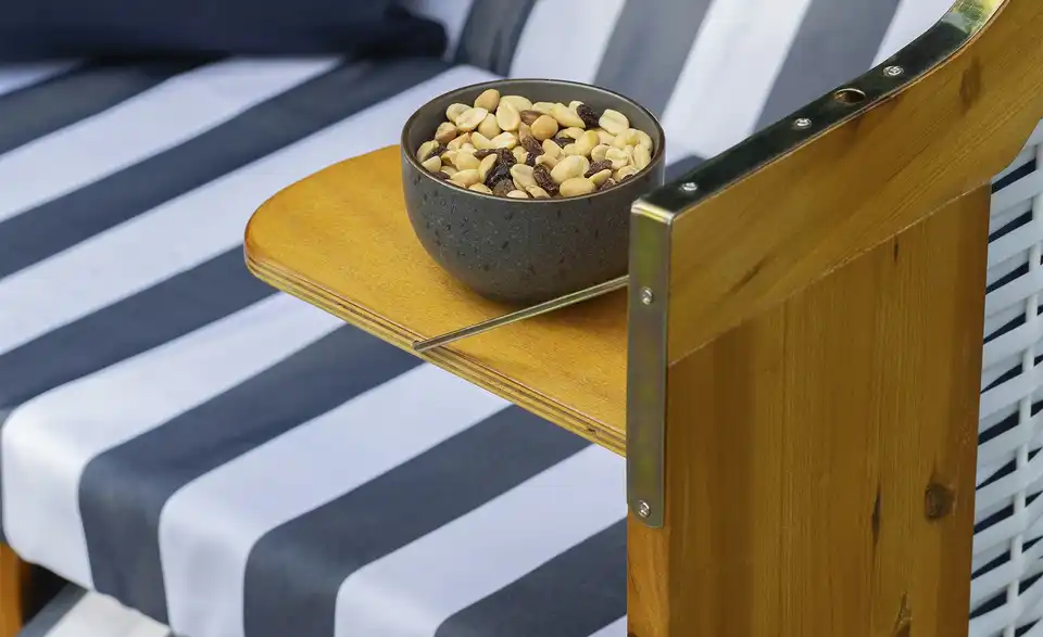 Strandkorb, Detailansicht