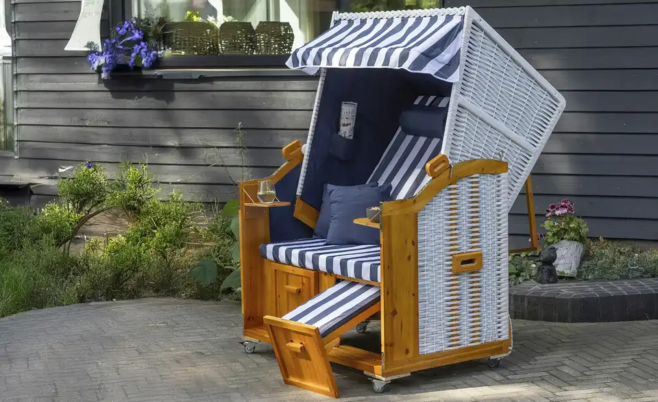 Strandkorb, in Wohnsituation