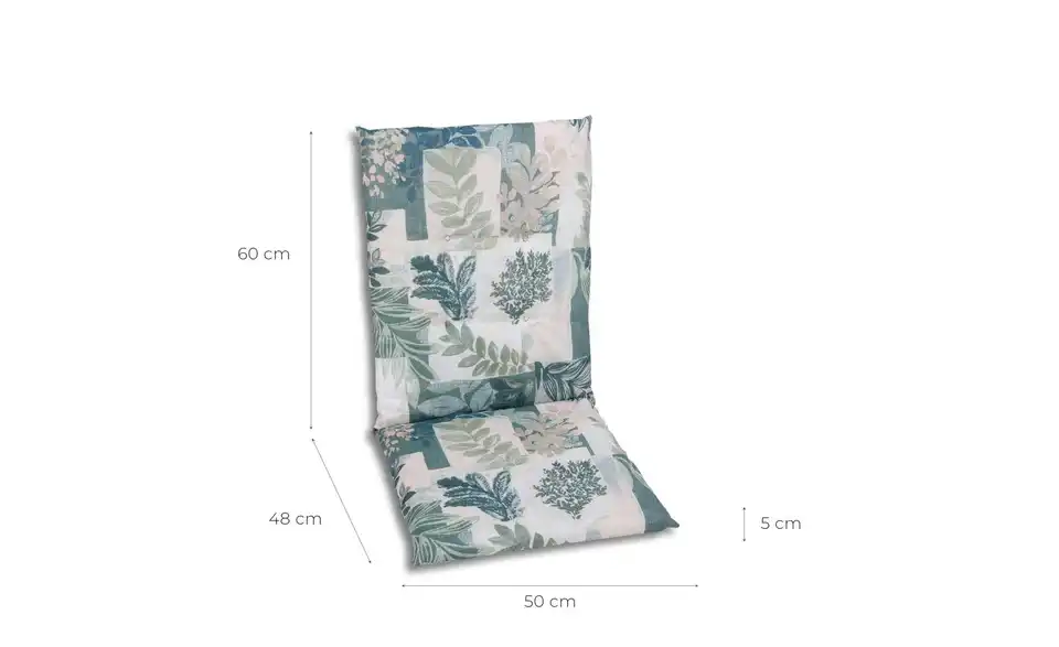 GO-DE Sessel-Auflage mittel 4er Set, Bemaßung