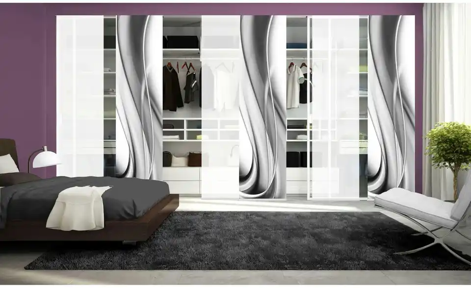 HOME Wohnideen Schiebevorhang Set 6tlg., in Wohnsituation