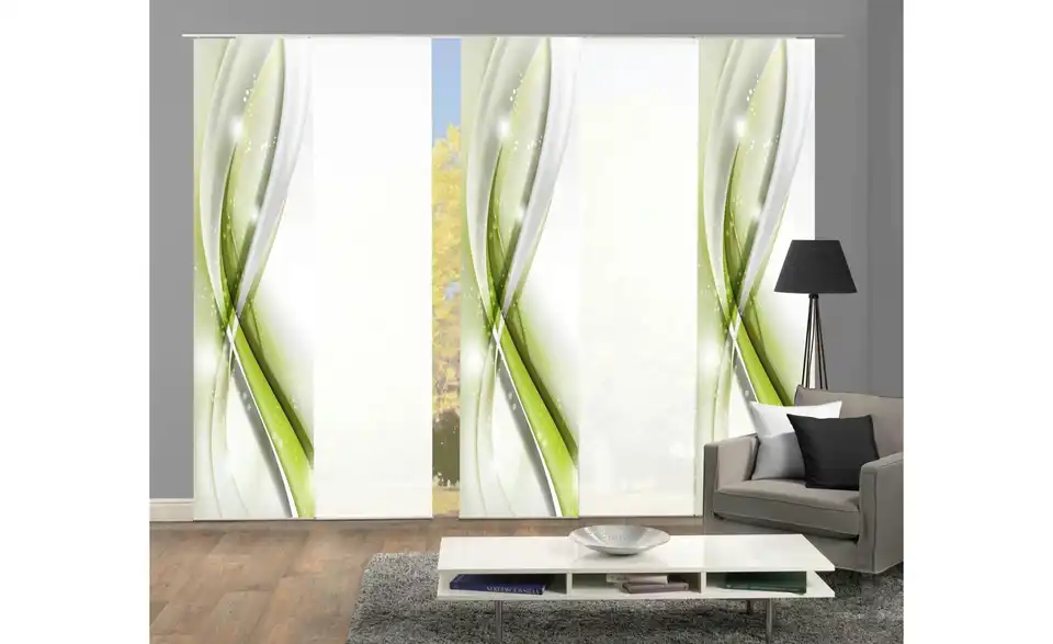 HOME Wohnideen Schiebevorhang Set 5tlg., in Wohnsituation