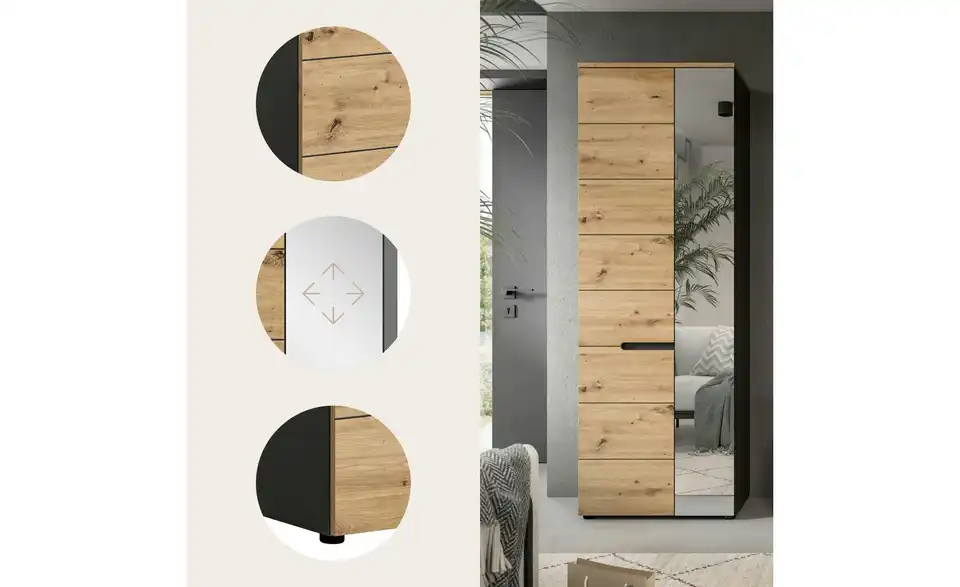 Garderobenschrank Canu, in Wohnsituation