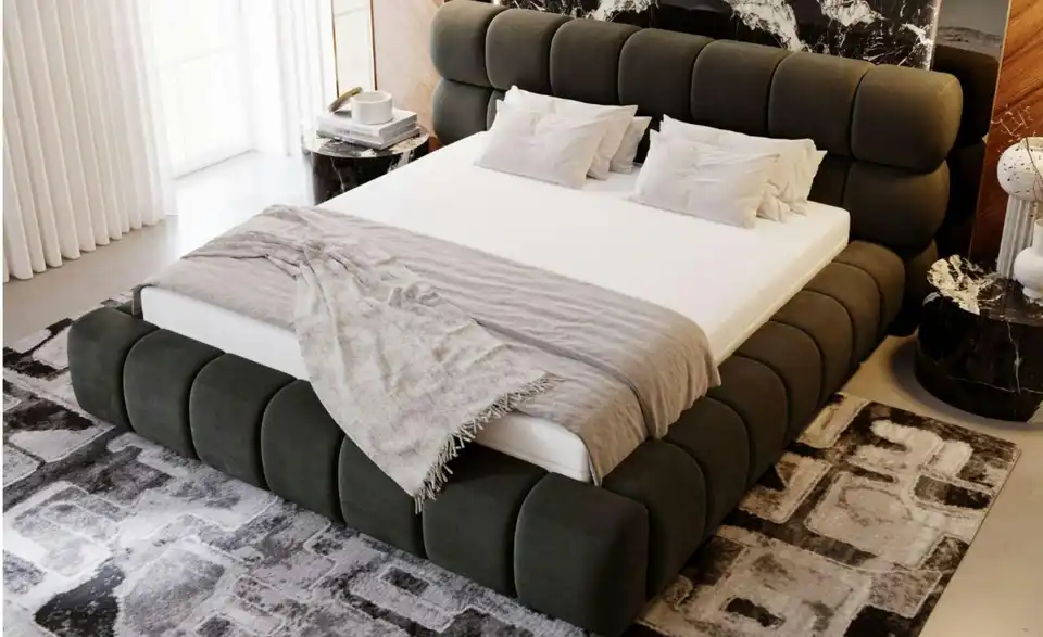 Polsterbett DS Melow mit Stauraum, in Wohnsituation