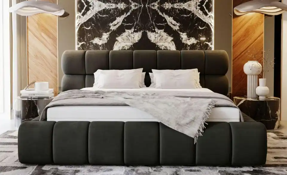 Polsterbett DS Melow mit Stauraum, in Wohnsituation