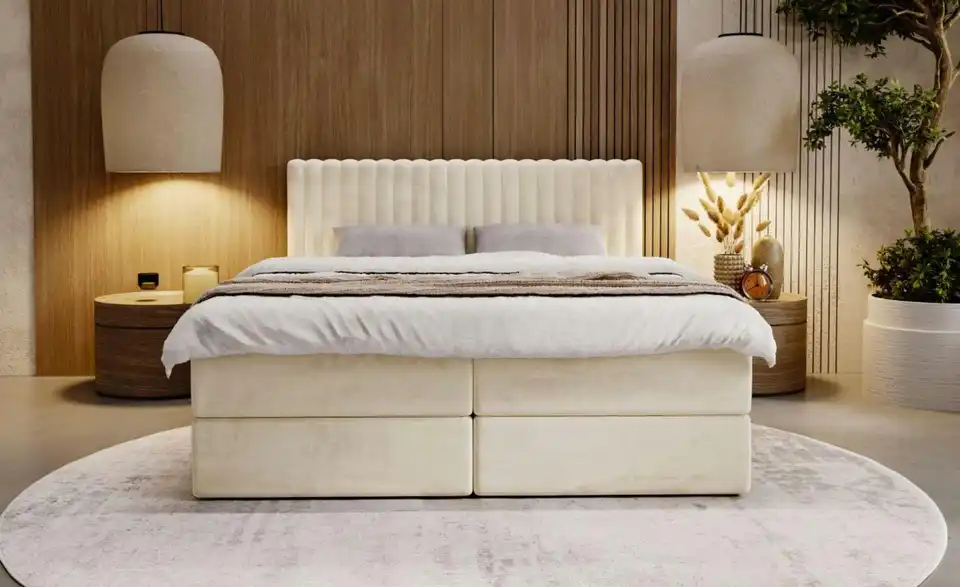 Boxbett Marbella mit Stauraum, in Wohnsituation