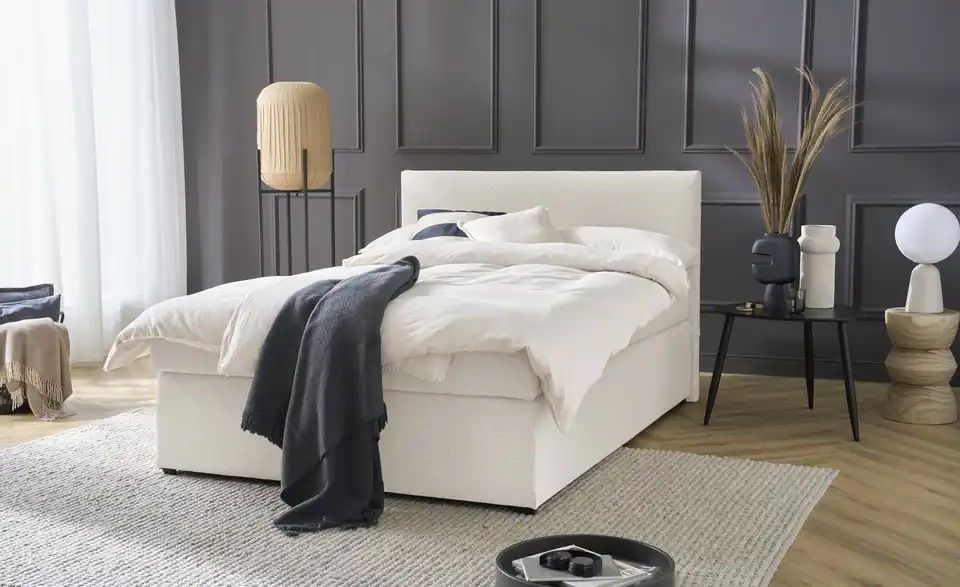 Boxspringbett Duke mit Matratze und Topper, H3, in Wohnsituation