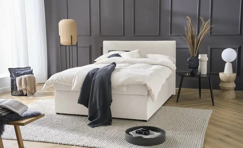 Boxspringbett Duke mit Matratze und Topper, H3, Perspektive