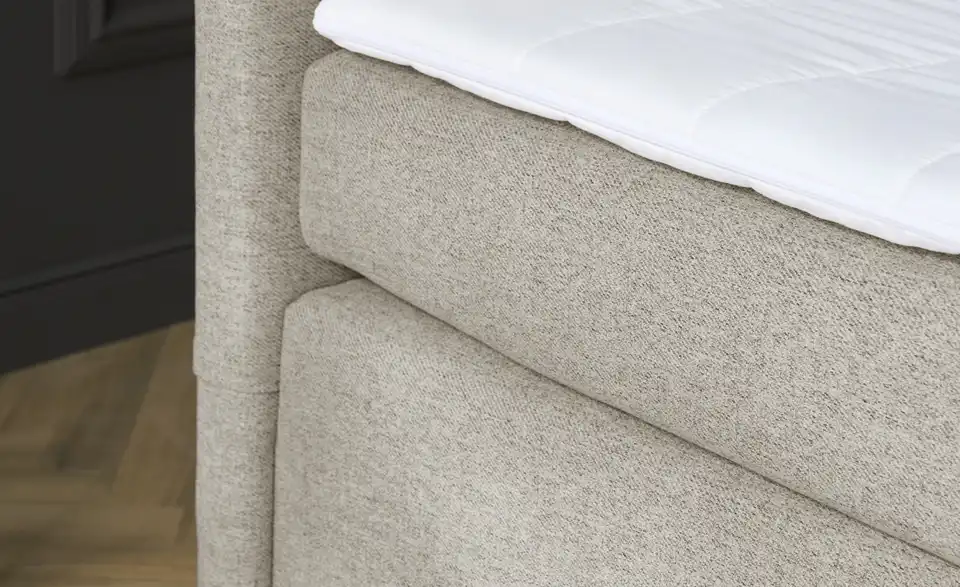 Boxspringbett Duke mit Matratze und Topper, H3, Detailansicht