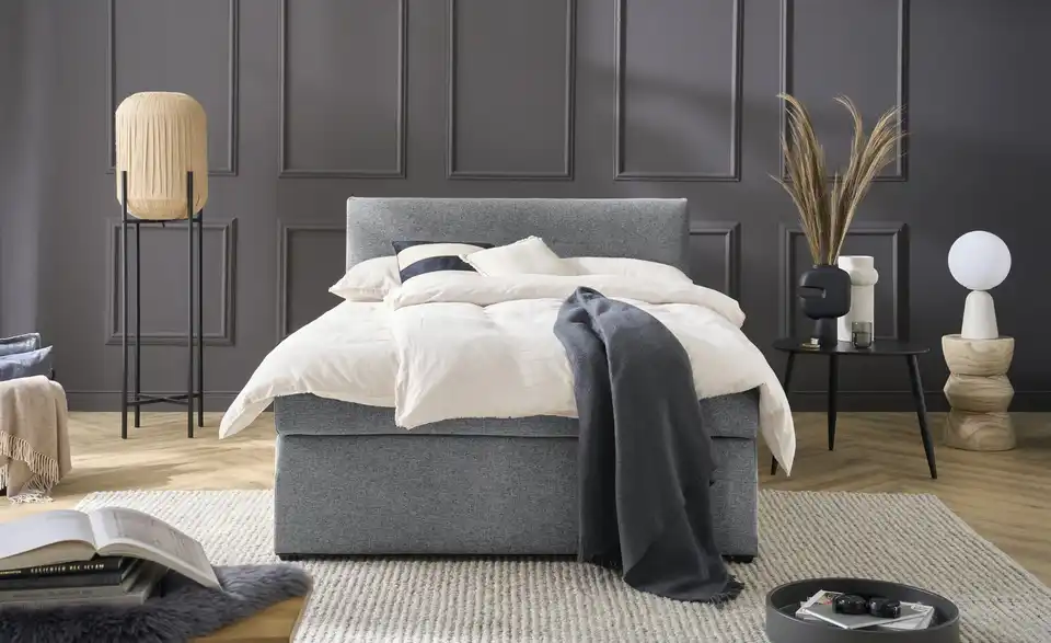 Boxspringbett mit Matratze und Topper, H3 Duke