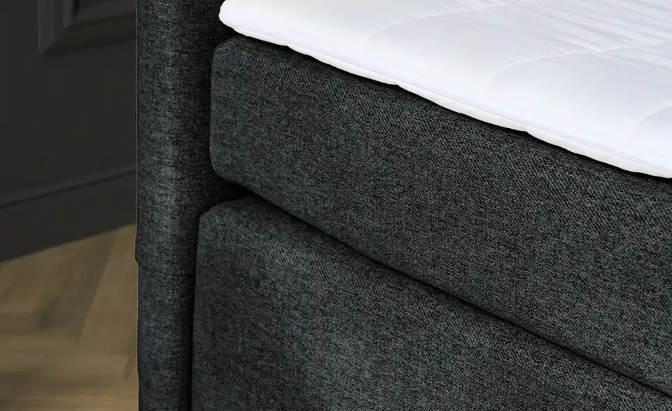 Boxspringbett Duke mit Matratze und Topper, H3, Detailansicht