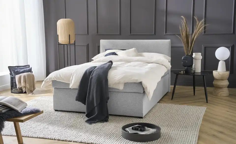 Boxspringbett Duke mit Matratze und Topper, H3, Perspektive