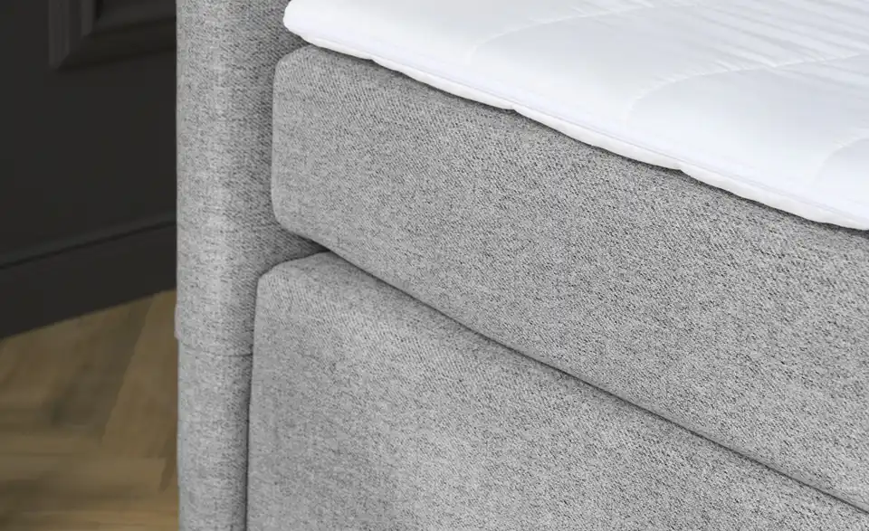 Boxspringbett Duke mit Matratze und Topper, H3, Detailansicht
