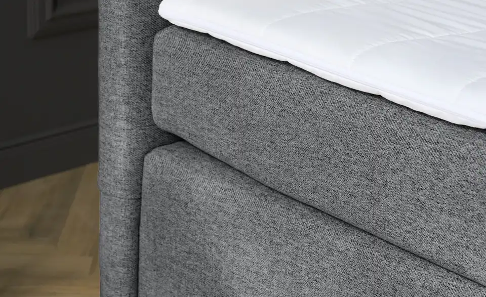 Boxspringbett Duke mit Matratze und Topper, H3, Detailansicht