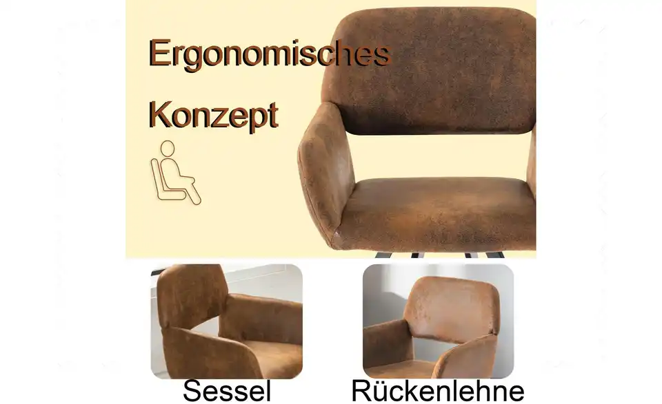 Armlehnstuhl 2er-Set Calif, Bild mit Text