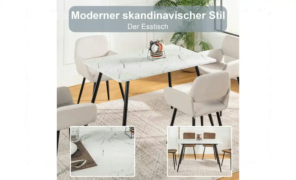 Esstisch Whale, Bild mit Text