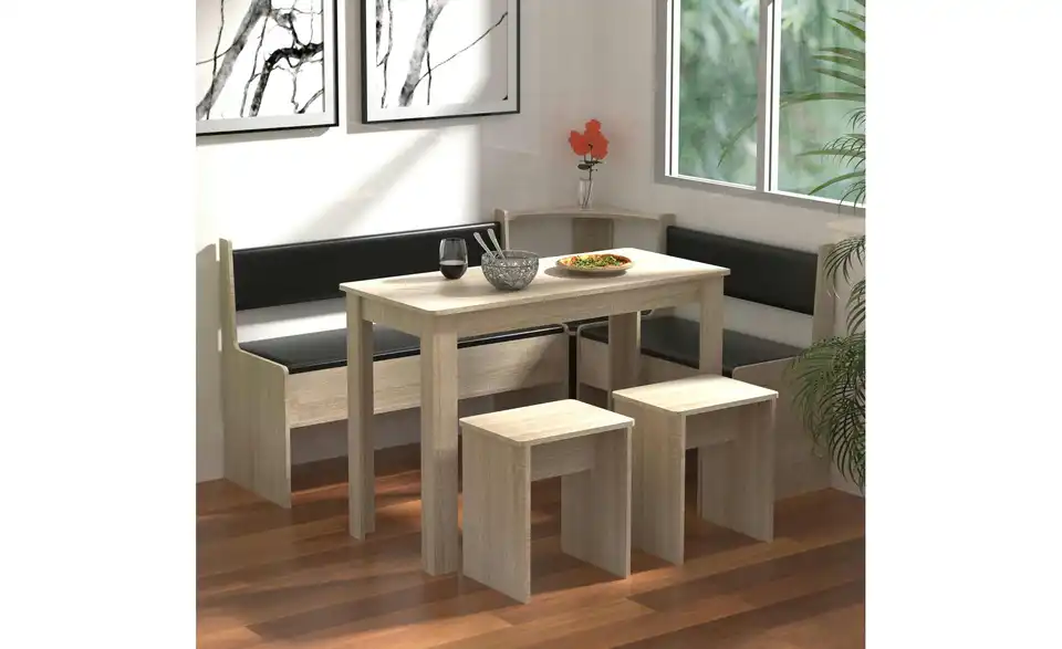 Eckbank, in Wohnsituation