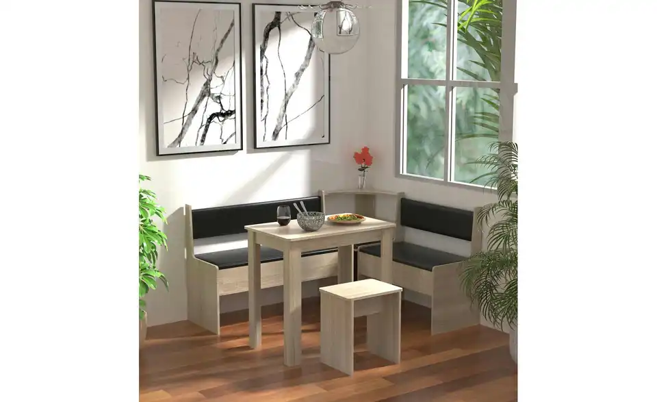 Eckbank, in Wohnsituation