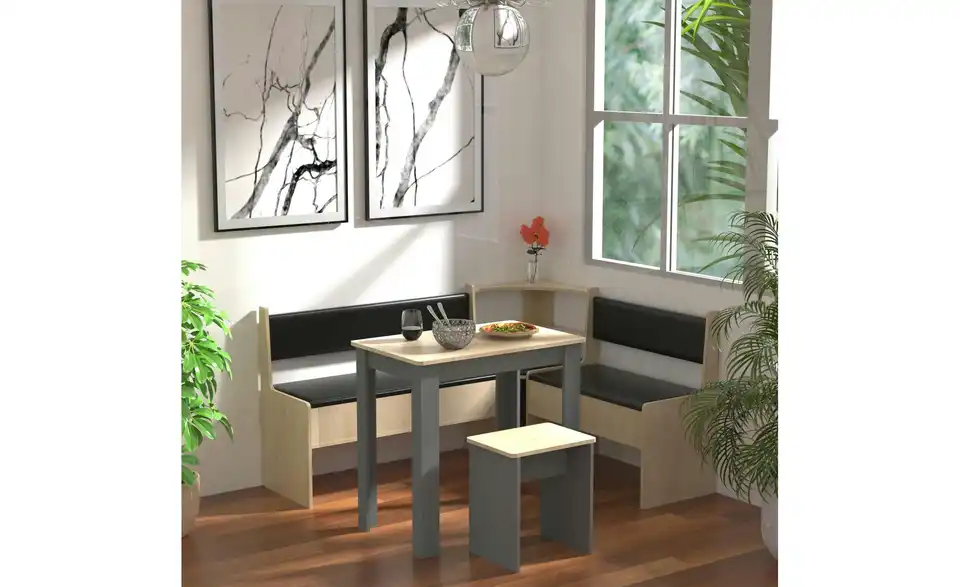 Eckbank, in Wohnsituation