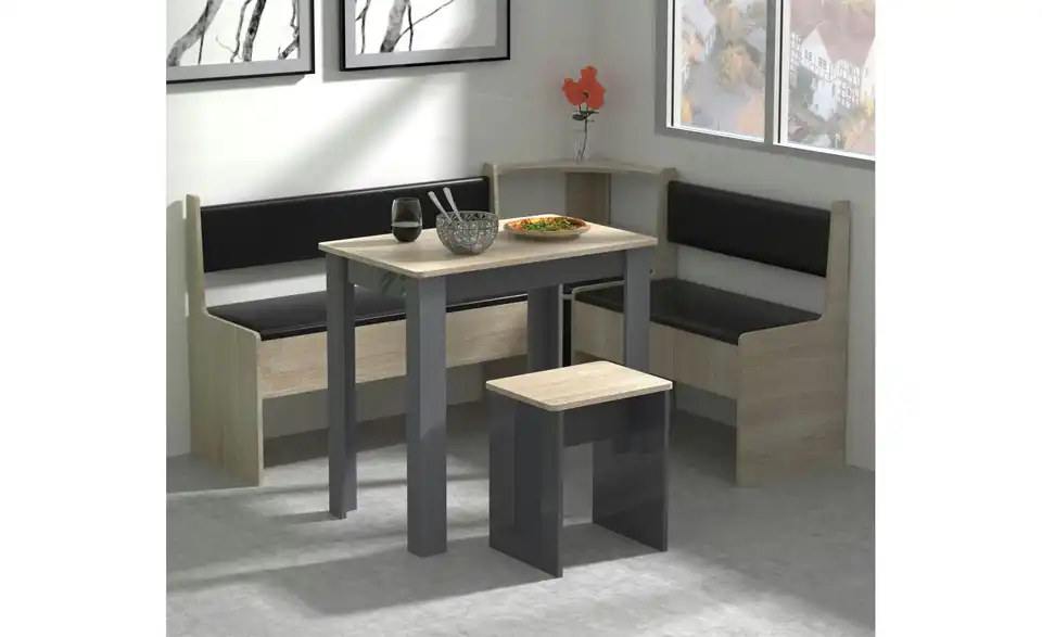 Eckbank, in Wohnsituation