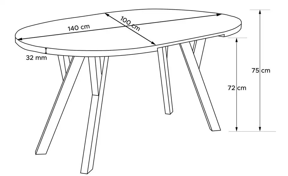 KONSIMO Esstisch Samuel, Ergänzung