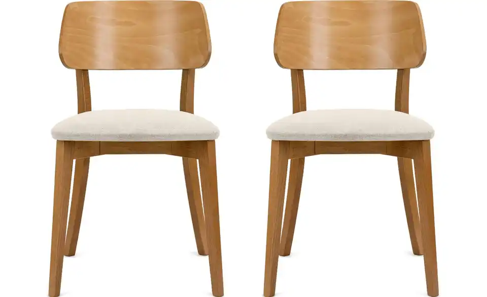 KONSIMO Holzstuhl 2er-Set, Frontansicht