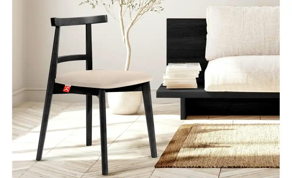 KONSIMO Holzstuhl 2er-Set, in Wohnsituation