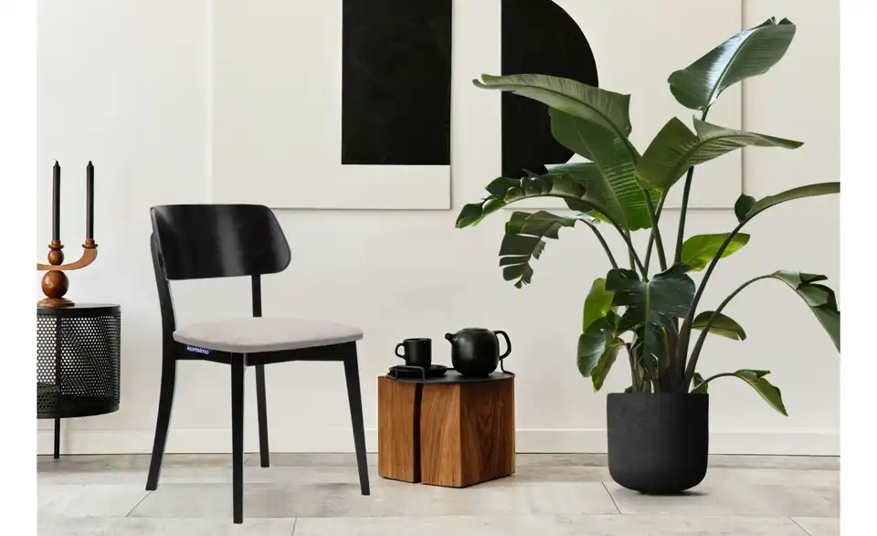 KONSIMO Holzstuhl 2er-Set, in Wohnsituation