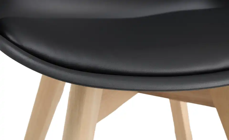 Schalenstuhl Charly mit Armlehnen, Detailansicht