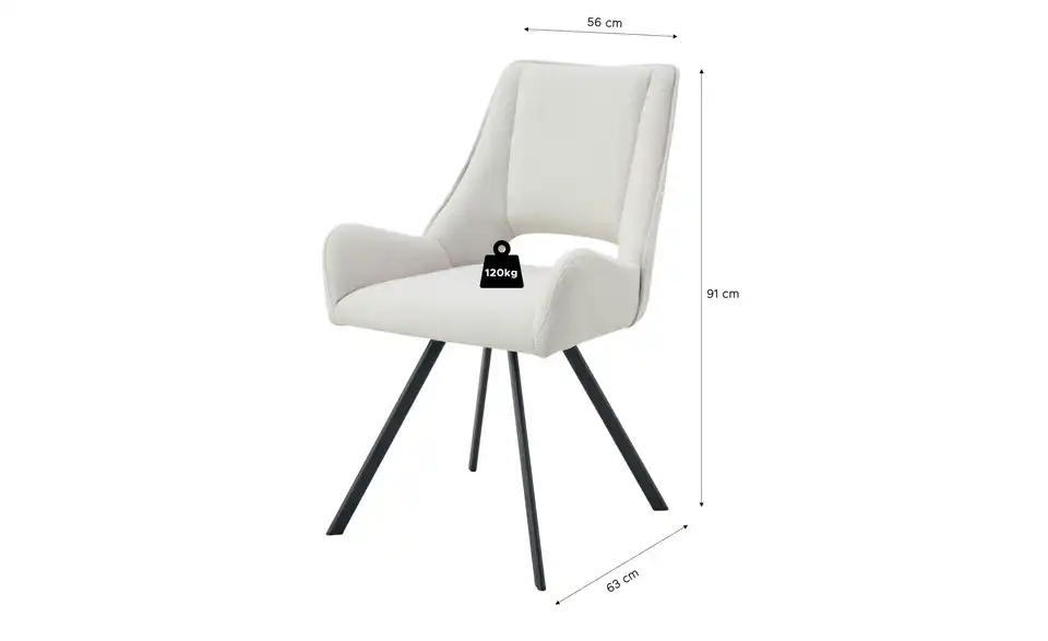 Stuhl 2er Set, Bemaßung