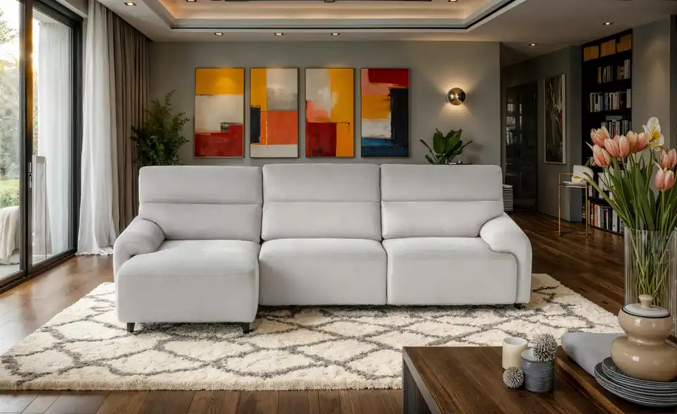 Ecksofa Lisa, in Wohnsituation