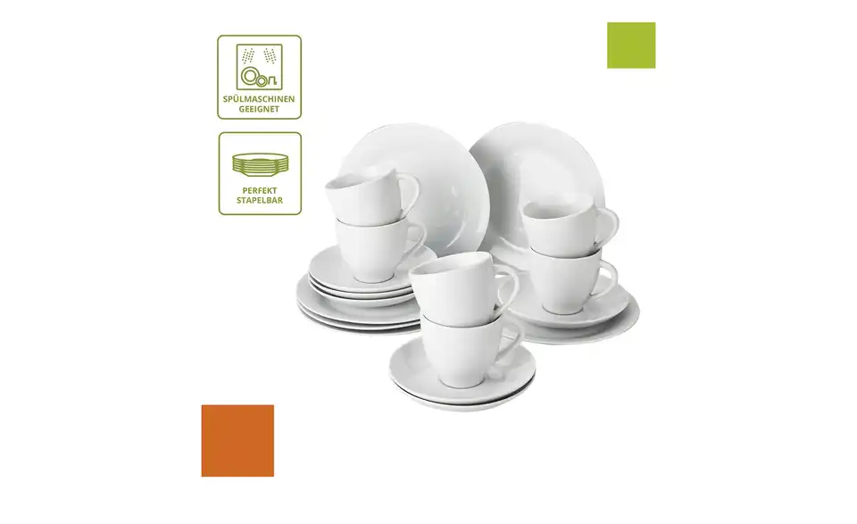 levelone Kaffeeservice,18-teilig Mira, Bild mit Text