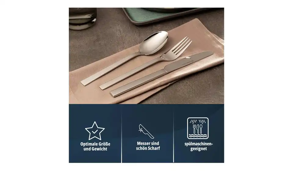 KHG Besteckset, 30-teilig "718", Bild mit Text