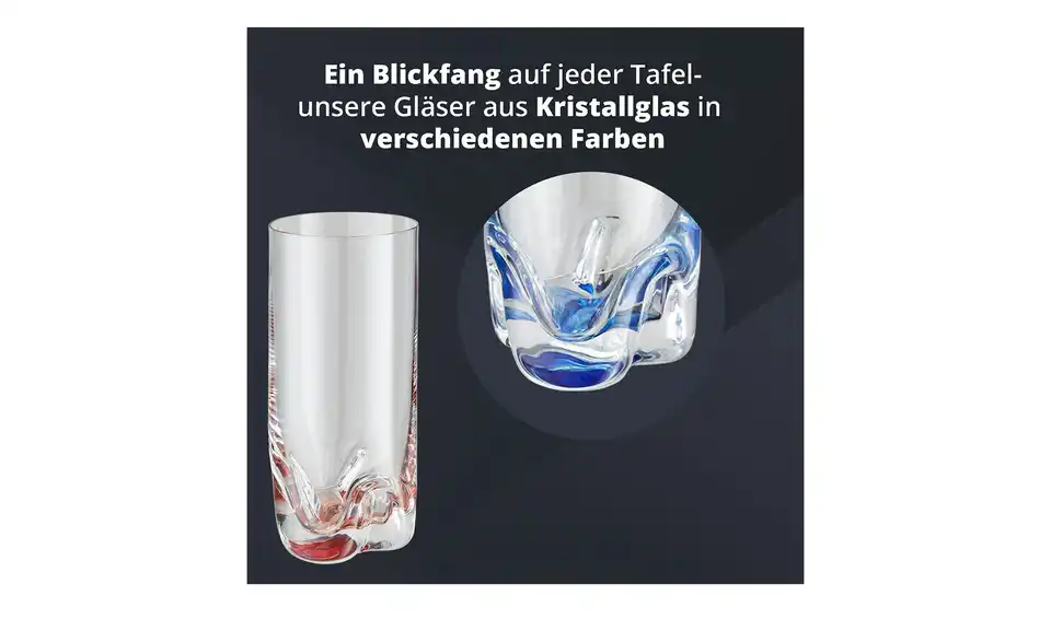 Peill+Putzler Longdrinkglas, 4er-Set, Bild mit Text
