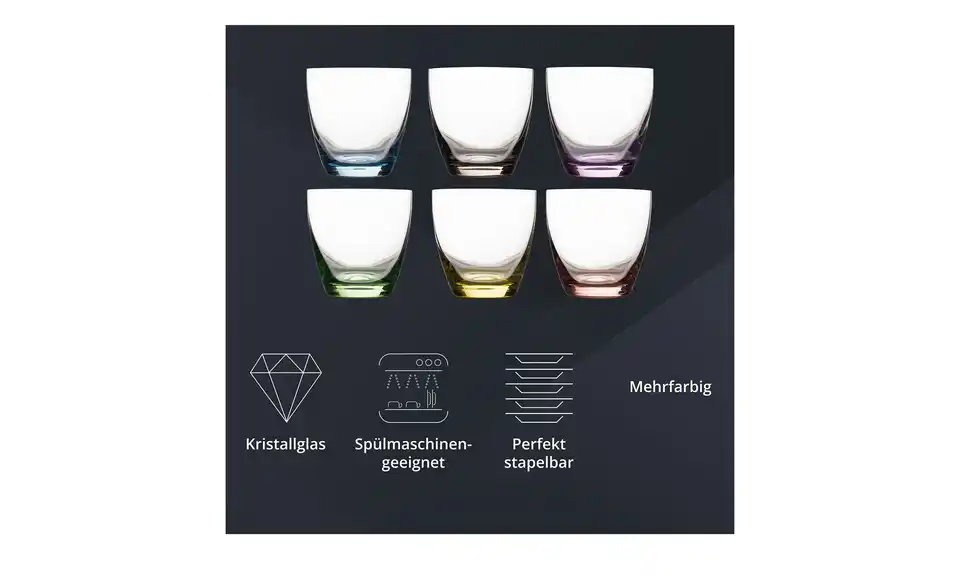 Peill+Putzler Gläserset, 6-teilig Viva, Bild mit Text