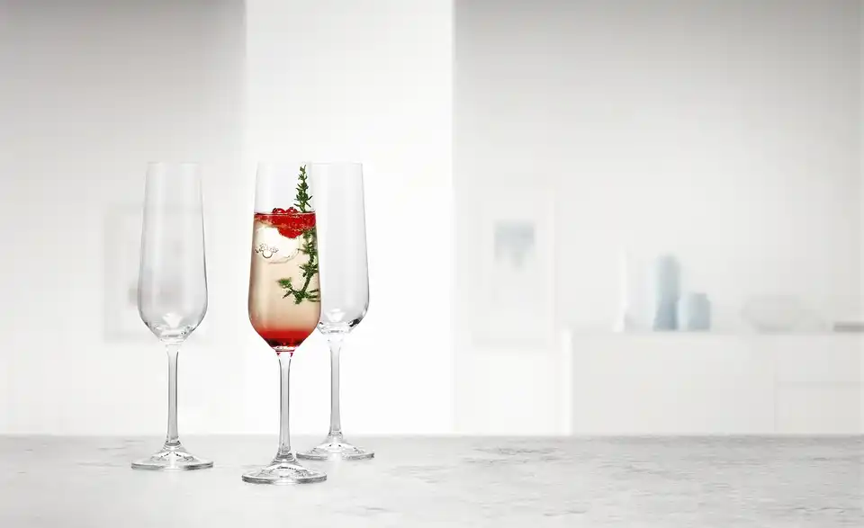 Peill+Putzler Sektkelch Casa, in Wohnsituation