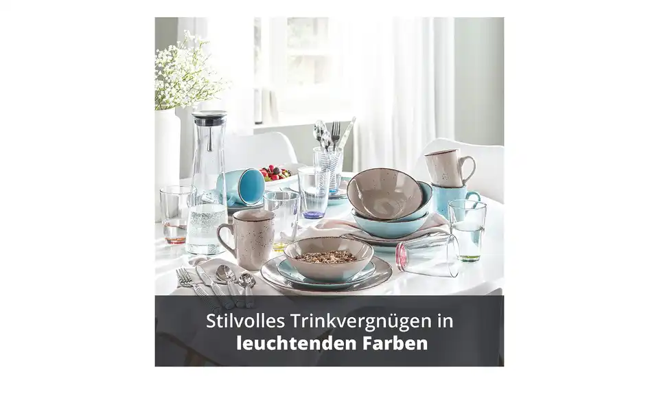 Peill+Putzler Glas 6er-Set Colore, Bild mit Text