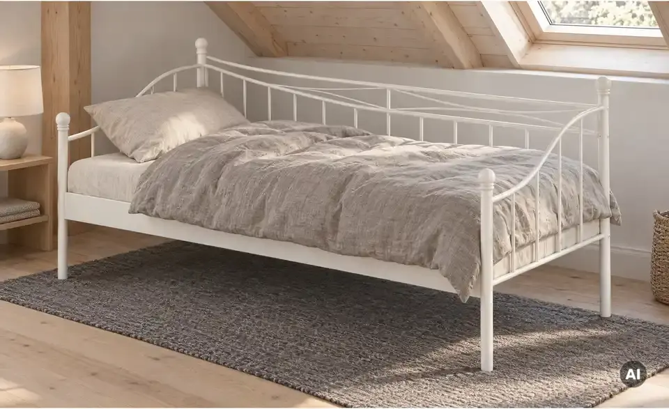 Metallbett Linda, in Wohnsituation