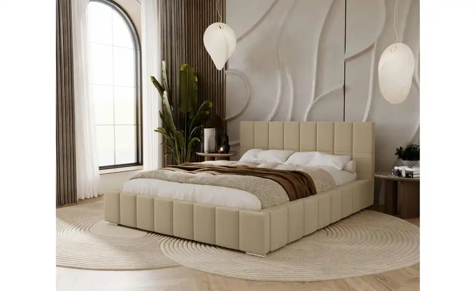 Polsterbett Alma, in Wohnsituation