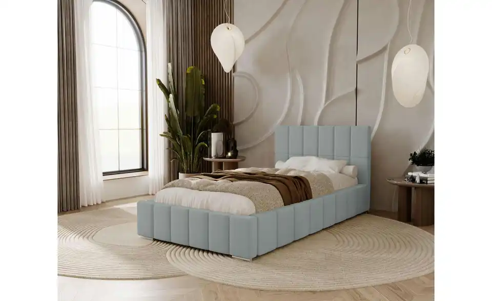 Polsterbett Alma, in Wohnsituation