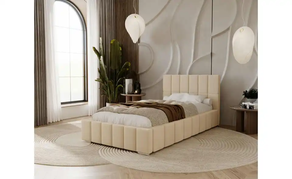 Polsterbett Alma, in Wohnsituation