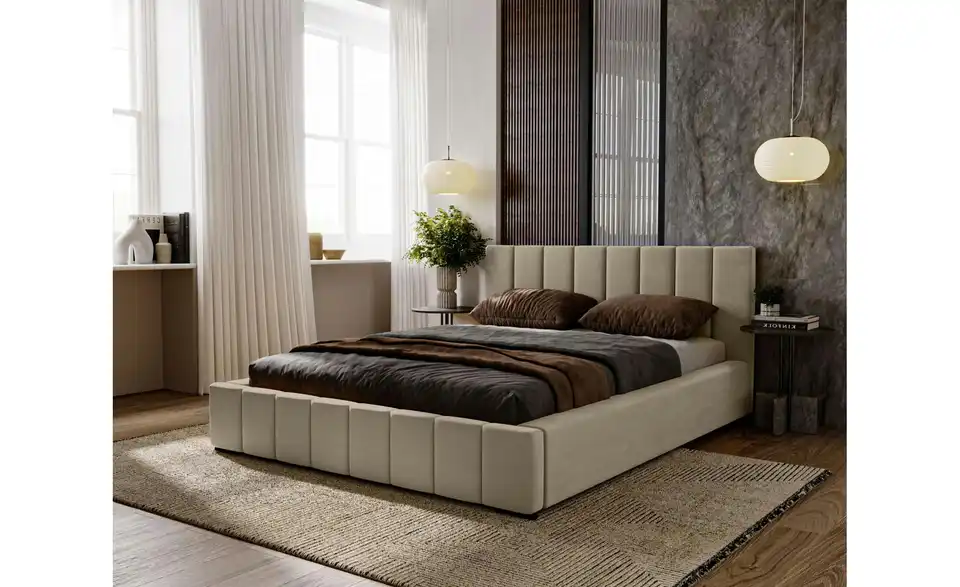 Polsterbett Nero, in Wohnsituation