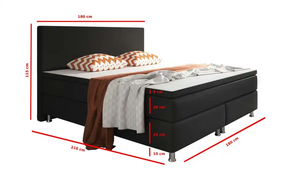 Boxbett Berlin, Bemaßung