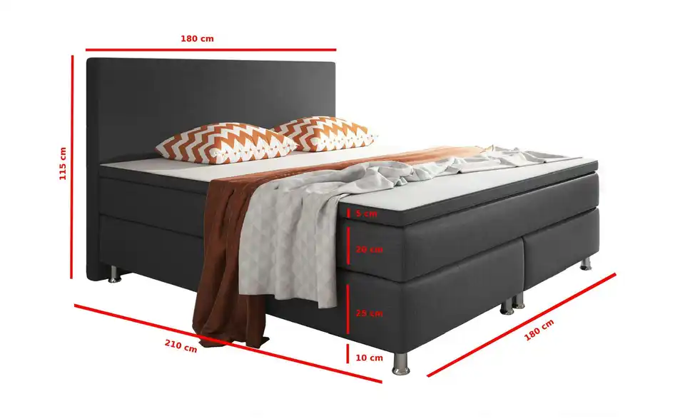 Boxbett Berlin, Bemaßung