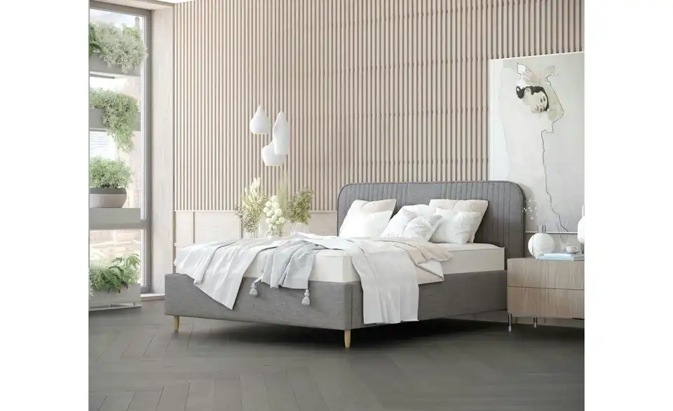 Polsterbett Livy mit Stauraum, in Wohnsituation