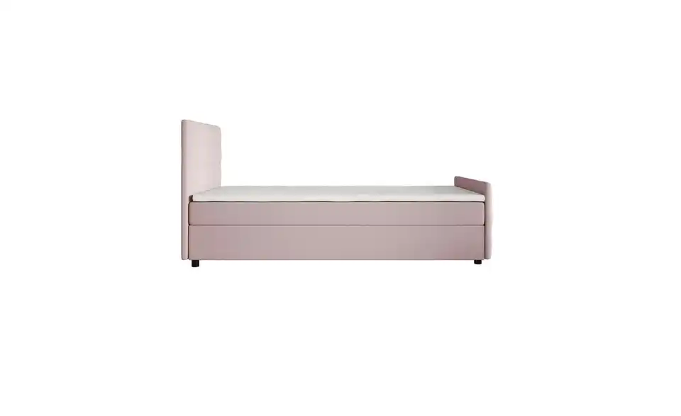 Boxbett Kleo mit Stauraum, Matratze H3 und Topper, Profilansicht