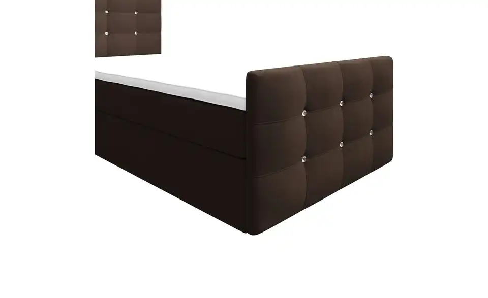 Boxbett Kleo mit Stauraum, Matratze H3 und Topper, Detailansicht