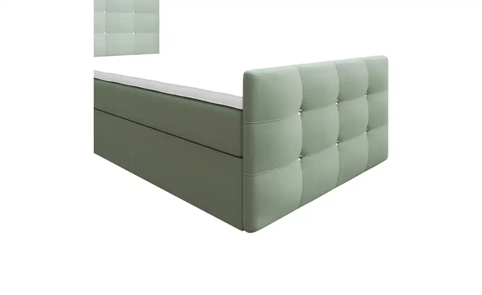 Boxbett Kleo mit Stauraum, Matratze H3 und Topper, Detailansicht