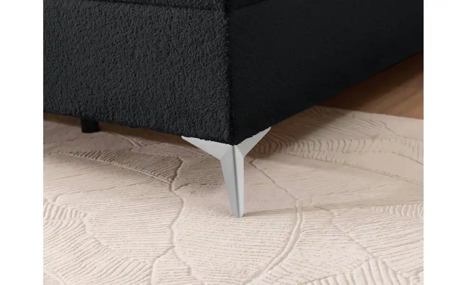 S-STYLE Boxbett Sonna mit Bettkasten, Bouclé-Stoff, Detailansicht