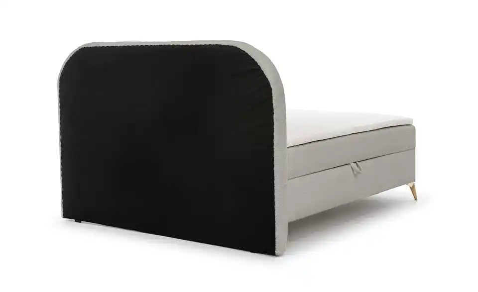 S-STYLE Boxbett Sonna mit Bettkasten, Bouclé-Stoff, Rückansicht